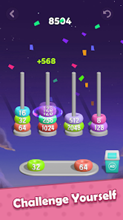 2048 Sort Stack Merge screenshot