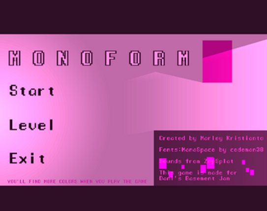 Monoform screenshot