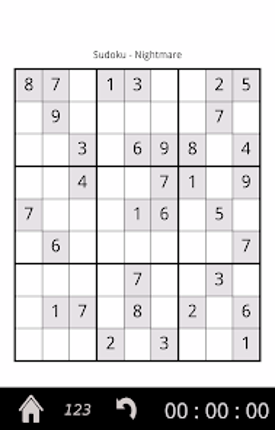 Sudoku screenshot