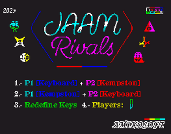 JAAM Rivals (ZX Spectrum 128k) screenshot