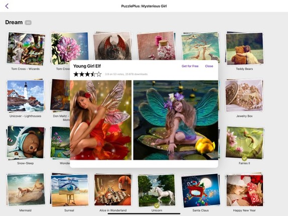 Jigsaw Puzzles Mysterious Girl screenshot