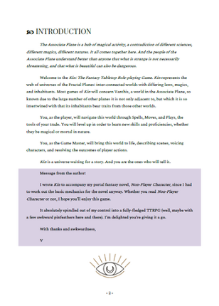 Kin: The Fantasy Tabletop Role-playing Game screenshot