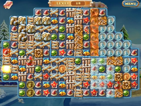 Laruaville 4 Christmas Match 3 Puzzle screenshot