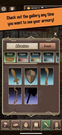 Medieval Clicker Blacksmith Image