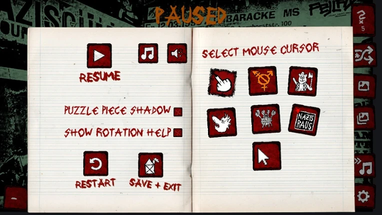Nachkriegsratten Punk-Rock Puzzle screenshot
