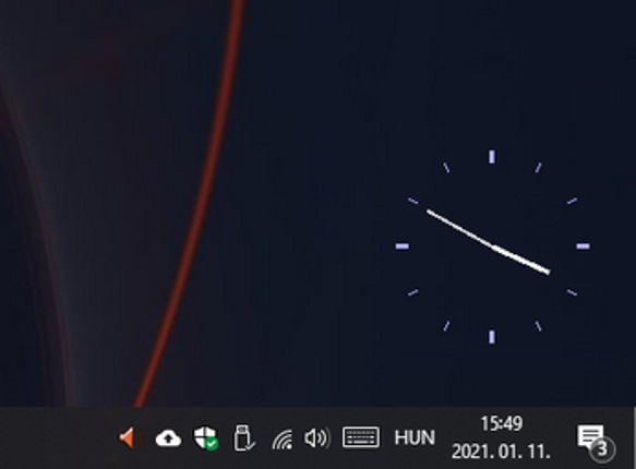 Fully customizable clock on Windows Desktop - Free exe + tutorial + source code screenshot