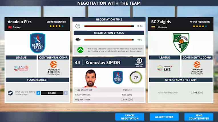 iBasketball Manager 22 screenshot