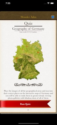 Germany. The Wonder Atlas Quiz screenshot