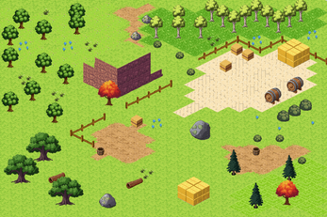 Pixel Art 64×32 Isometric RPG Tileset (Base Pack) Image