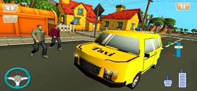 Police Pizza Taxi Car Driving Image