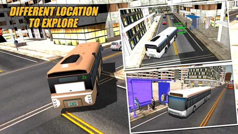Real Modern city Bus driving simulator 3d 2016 - transport passengers through real city traffic Image