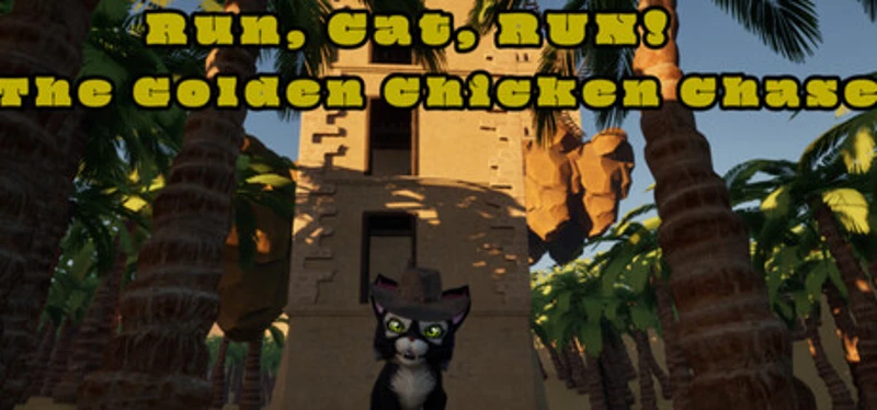 Run, Cat, RUN! - The Golden Chicken Chase Image