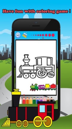 Train Friends Coloring Book for children age 1-10: Games free for Learn to use finger to drawing or coloring with each coloring pages Image
