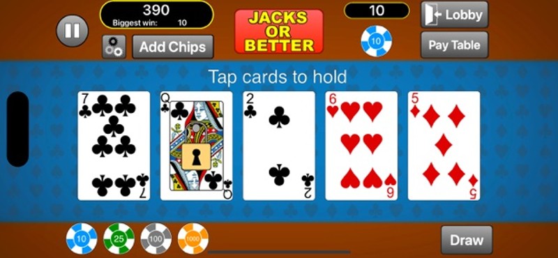 Allsorts Video Poker screenshot