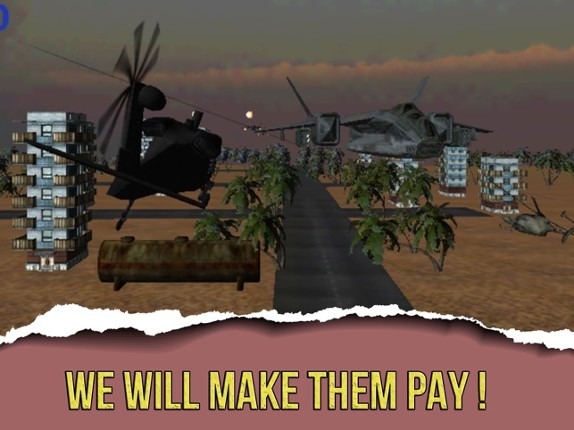 Apache War 3D- A Helicopter Action Warfare VS Infinite Sky Hunter Gunships and Fighter Jets ( arcade version ) Image