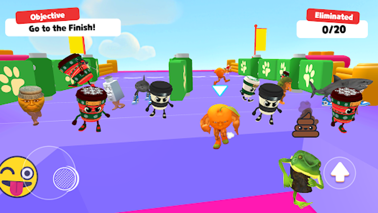 Silly Guys Race: Fall & Run Image