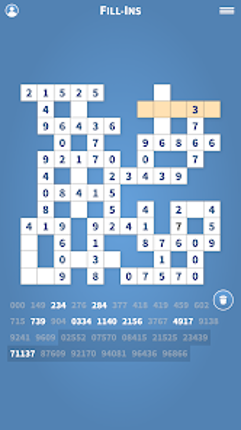 Fill-Ins · Word Fit Puzzles screenshot