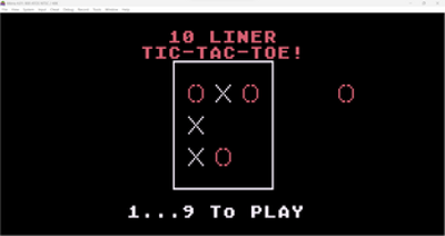 TIC-TAC-TOE (10 LINER) Image