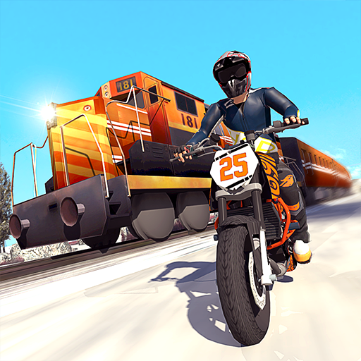 Games like Tricky Bike vs Train Racing Fun Game