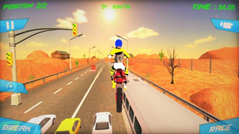 Tricky Bike vs Train Racing Fun Game screenshot