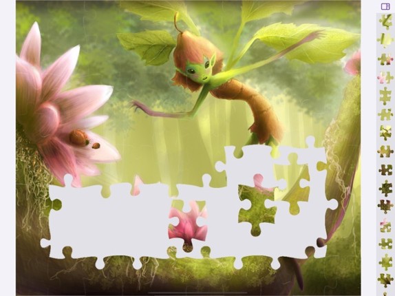 Jigsaw Puzzles Mysterious Girl screenshot