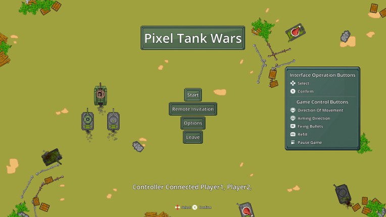 Pixel Tank Wars screenshot