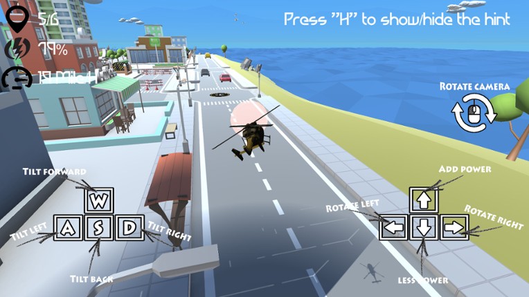 Unmanned helicopter screenshot