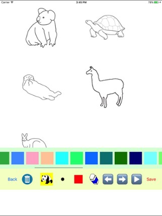 Zoo Animal Movin Coloring Book Image