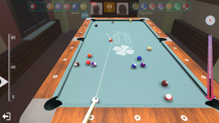 8 Ball Pool ( Billiard ) Multiplayer Completed Game Image