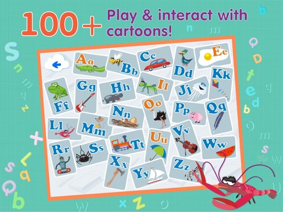ABCs alphabet phonics games for kids based on Montessori learining approach Image