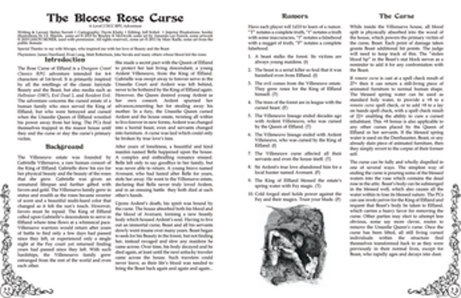 Christopher Robin's Nightmare and The Blood Rose Curse - DCC (Dungeon Crawl Classics) Image