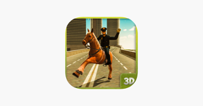 Cop Horse Riding Image