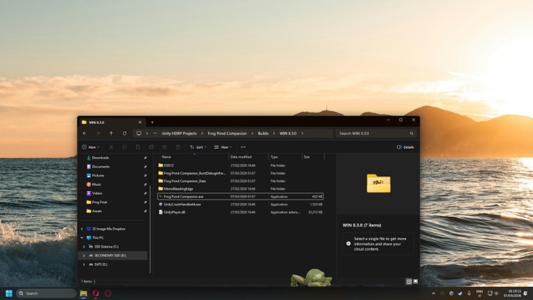 Frog Pet for Desktop screenshot