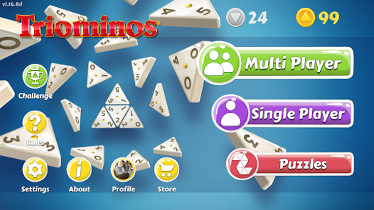 Triominos, Triangular Dominoes screenshot