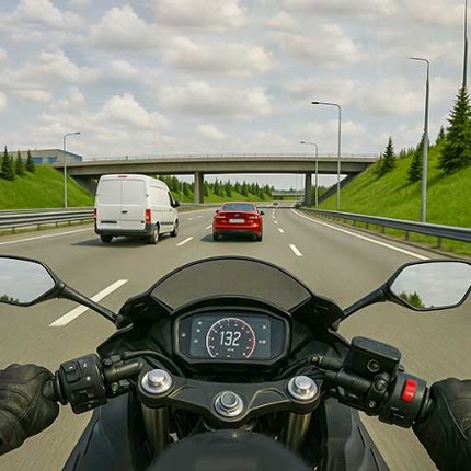 Traffic Race Highway Bike Ride Image