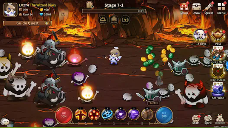 The Wizard Diary : Idle RPG screenshot