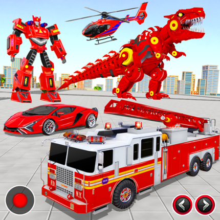 Fire Truck Robot Car Game Image