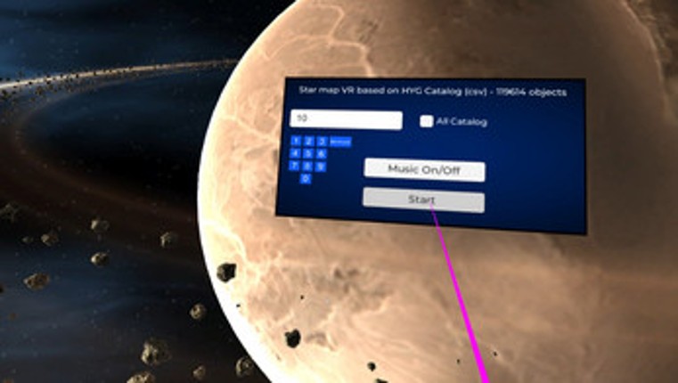 Hipparcos Catalog VR (Oculus Rift/Quest - Pico) Image