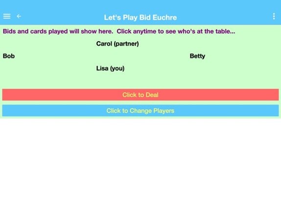 Play Bid Euchre screenshot
