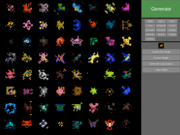 Random Sprite Generator screenshot