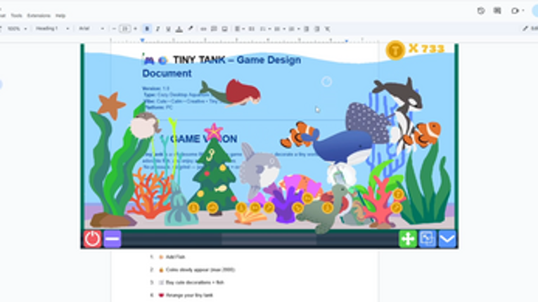 TinyTank – A Cozy Aquarium Desktop Decoration Game Image