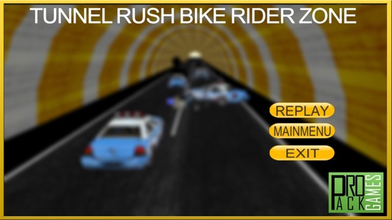 Tunnel Rush Motor Bike Rider Wrong Way Dander Zone Image