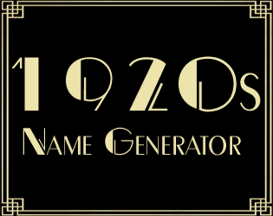 1920's American Name Generator Game Cover