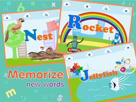 ABCs alphabet phonics games for kids based on Montessori learining approach screenshot