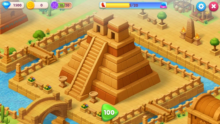 Catjong 6: Pawztec Temple screenshot