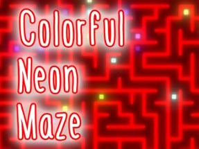 Colorful Neon Maze Image