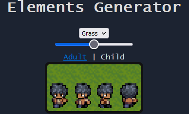 Games like Elements JSGenerator