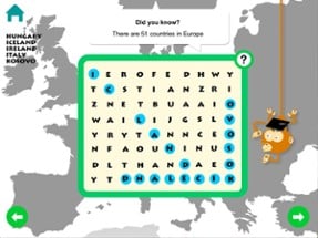 European Countries WordSearch Image