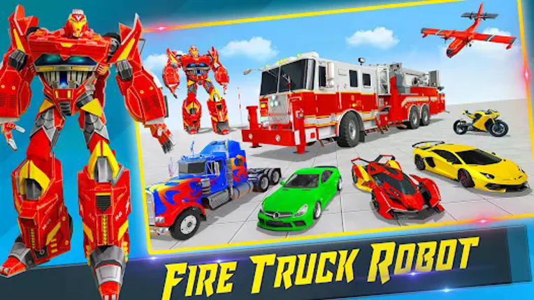Fire Truck Robot Car Game screenshot