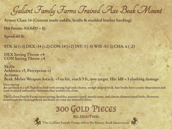 Sir Geoffrey's Gallant Games (5e) Image